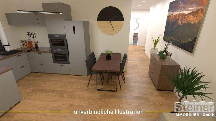 Beispiel Wohnen/Küche