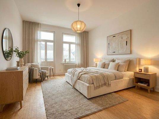 Schlafzimmer Beispielmöbelierung