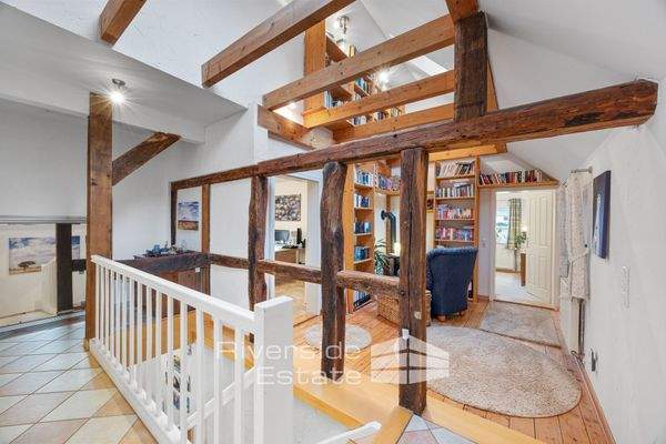 Zimmer mit Kaminofen