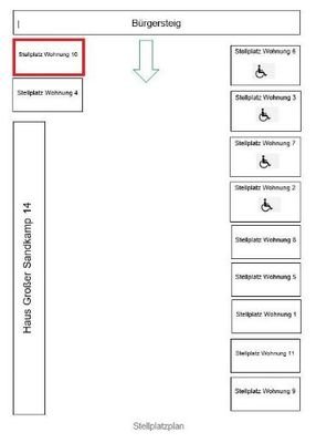 Stellplatzplan  Großer Sandkamp 14, Büchen