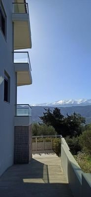 Kreta, Vlites: Modernes Apartment im 2.Stock mit Meer- und Bergblick zu verkaufen