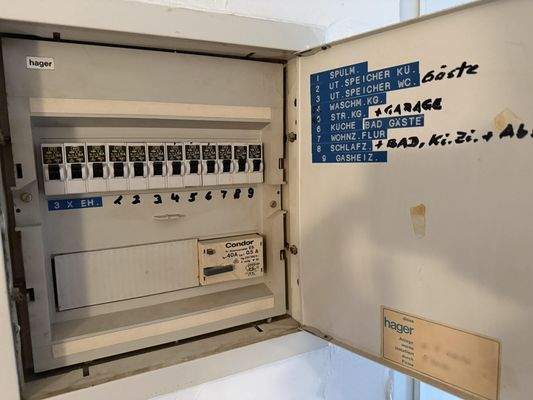 Blick zur elektrischen Verteilung