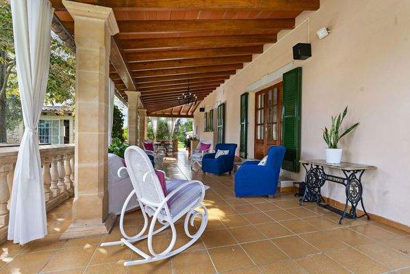 Sitzecke auf der Terrasse