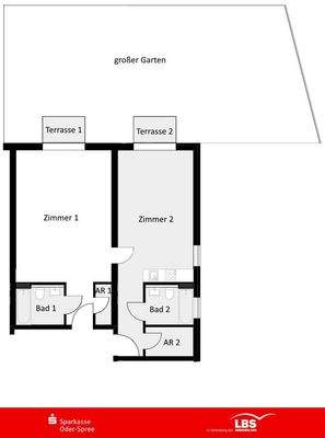 GR große 2-Zimmer-Wohnung