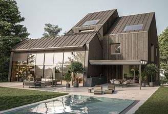 Visualisierung - Ansicht mit Pool