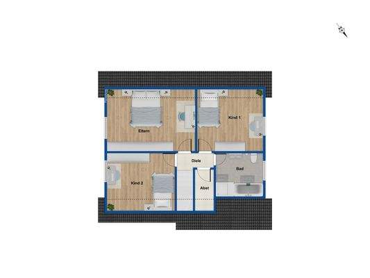 Grundriss Dachgeschoss