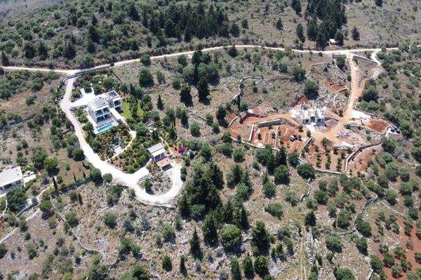 Kreta, Likotinarea: Hanggrundstück mit Meerblick und Villenbaugenehmigung zu verkaufen