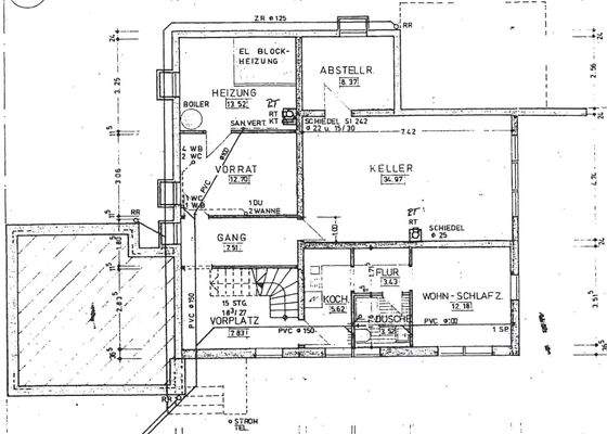Grundriss Hanggeschoß
