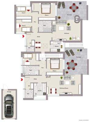 ebenerdig - ca. 170 m² Wohnfläche