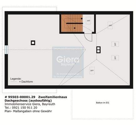 Grundriss Dachgeschoss