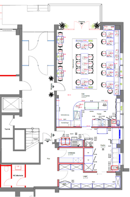 Grundriss Gastro Langenhorner Chausee 40