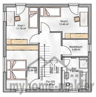 Grundriss Obergeschoß
