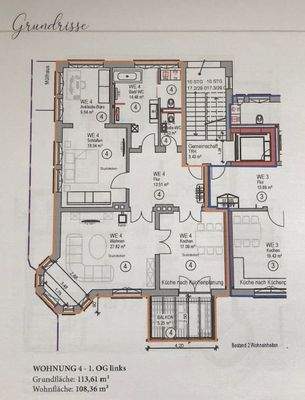 Grundriss Whg. 4 1.OG links