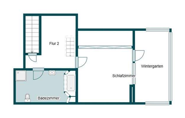 Grundriss 1.OG hinten