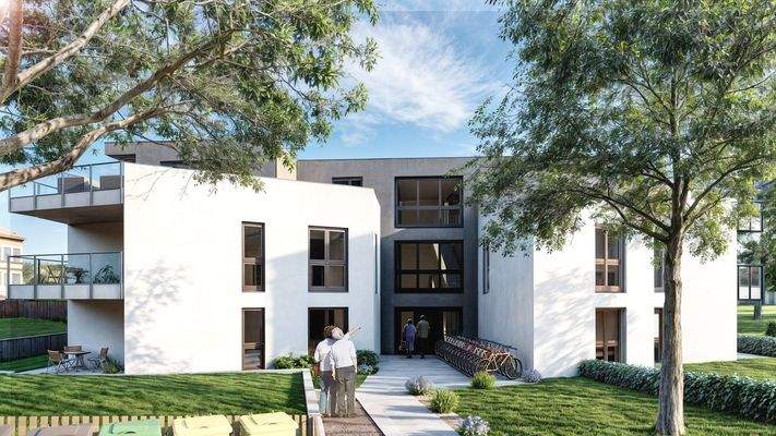 Ostansicht Eingangsbereich