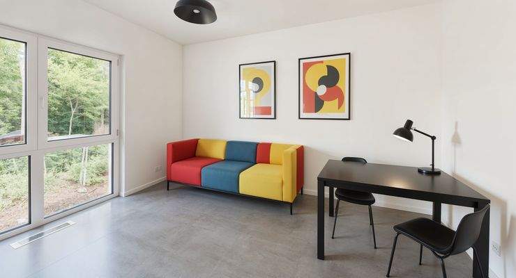 Kinderzimmer - Kinderzimmer, Bauhaus - (KI generiert)