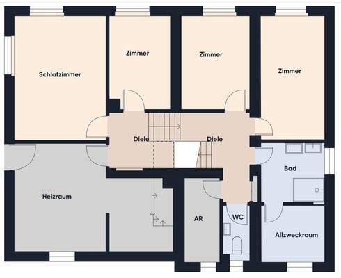 Grundrissplan ohne Maßstab 