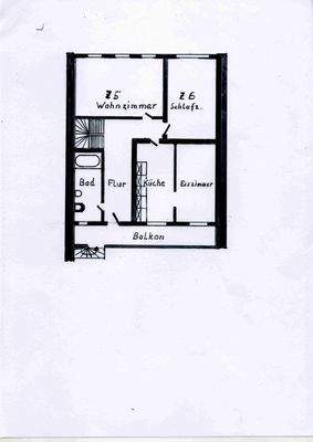 OG mit WohngsEingang über Balk