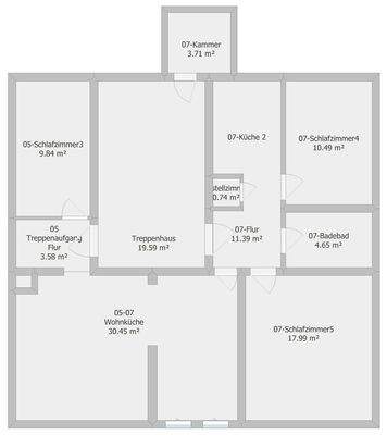 Maisonette Untergeschoss