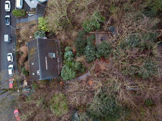 Luftaufnahme im Winter