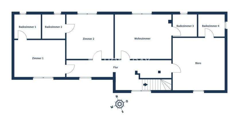 Grundriss 1. OG Nebengebäude