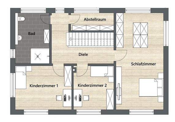 Grundriss Obergeschoss