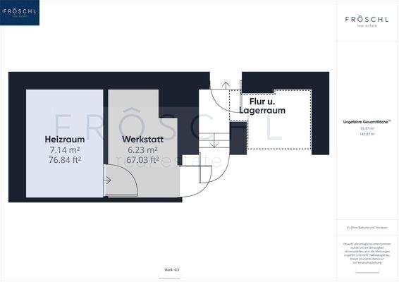 Heizraum, Werkstatt + Lager