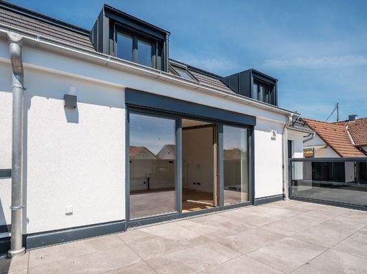 nach Süden ausgerichtet