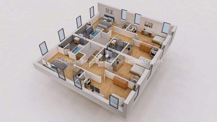 DHH  m² Ansicht innen OG