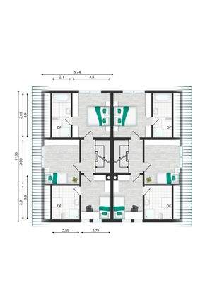 Dachgeschoss Grundriss