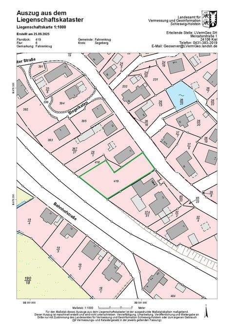 Fahrenkrug Grundstücke, Fahrenkrug Grundstück kaufen