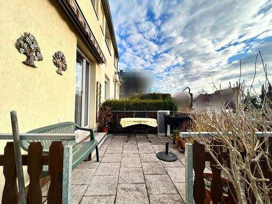 Terrasse am Wohnzimmer