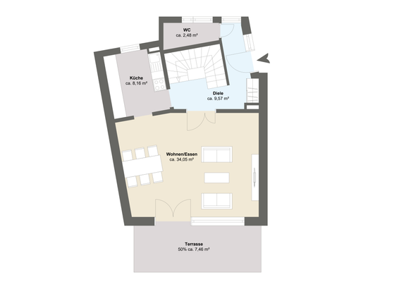 GRUNDRISS ERDGESCHCHOSS