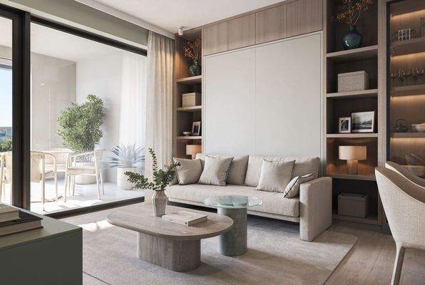 20250116-Residences Aurora - Type A - living room - olive grove-