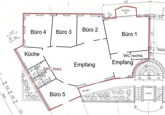 Grundriss beschriftet