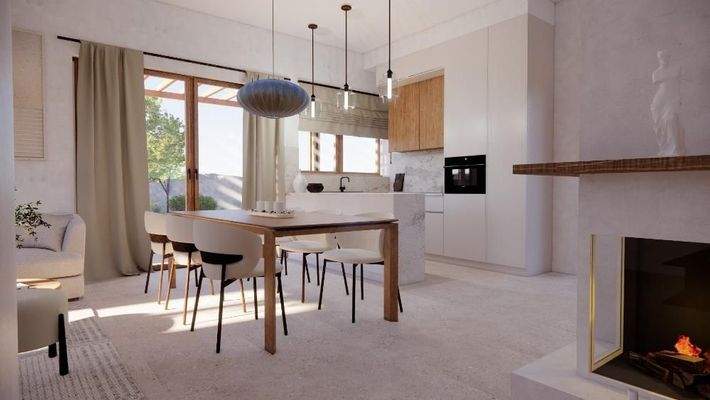 Kreta - 8-Villen- Projekt in Kirianna bei Rethymno: Freistehende Villa