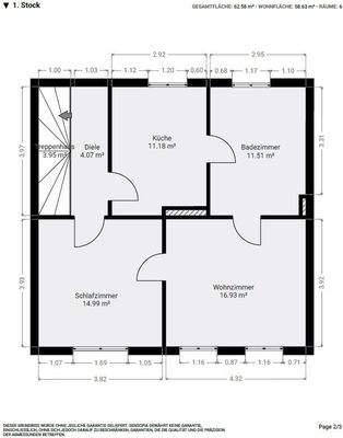 Grundriss Obergeschoss
