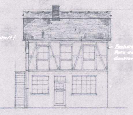 Ansicht Gartenhaus 1947