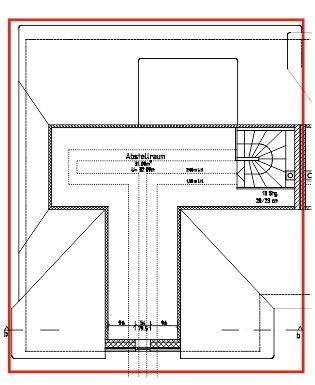 Grundriss Spitzboden