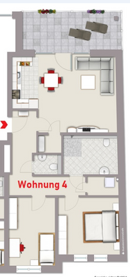 Grundriss Wohnung 4