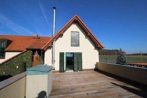 Ca. 40 m² große Sonnen- Dachterrasse