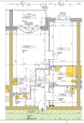 die Wohnungsaufteilung W 8Damm7_OG-mitte