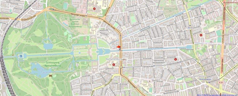Lageplan Nymphenburg