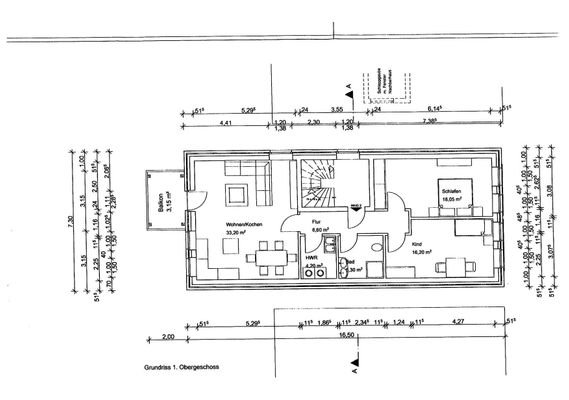 Grundriss 1. Obergeschoss