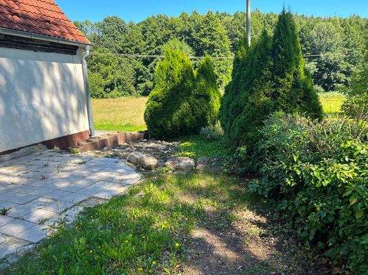 Terrasse Garten am Haus