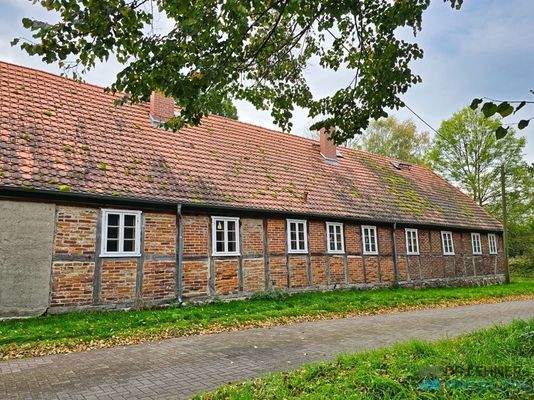 Klinkersichtiges Fachwerk