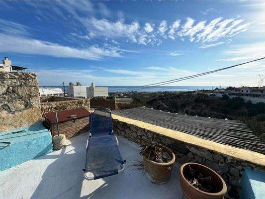Südostkreta, Koutsounari: Haus mit wunderschönem Meerblick zu verkaufen