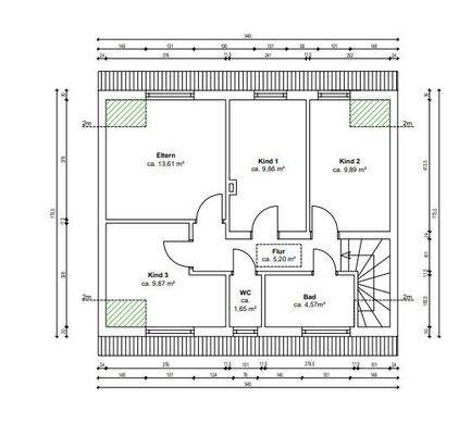 Grundriss Dachgeschoss