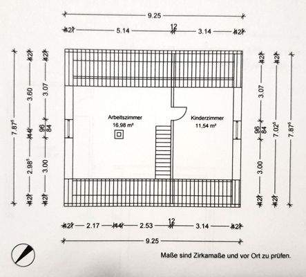 Dachgeschoss Grundriss