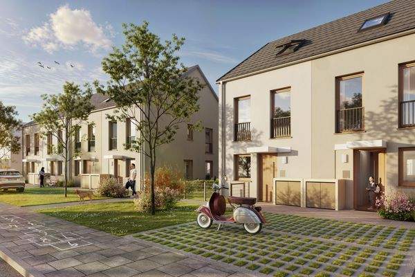 Reihenhäuser_Straßenansicht